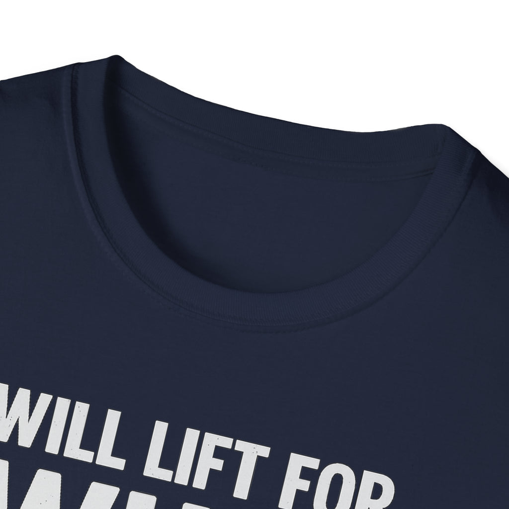 Will Lift for Whey – Barbell Edition T-Shirt
