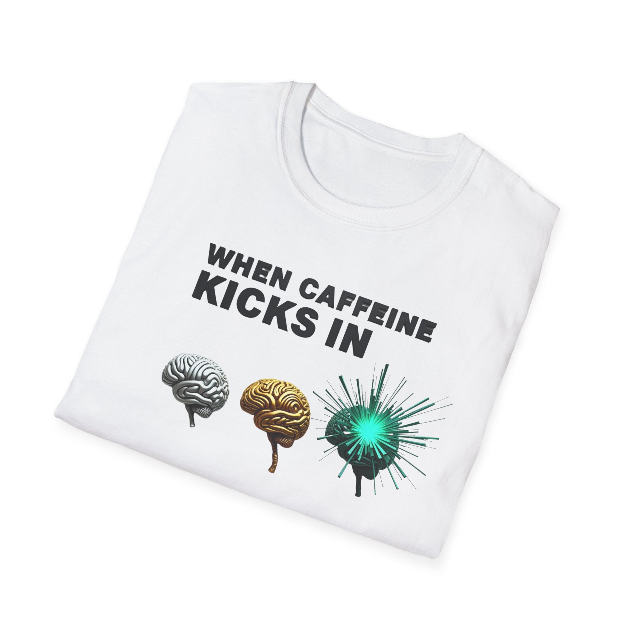 When Caffeine Kicks In – Brain Upgrade Sequence T-Shirt
