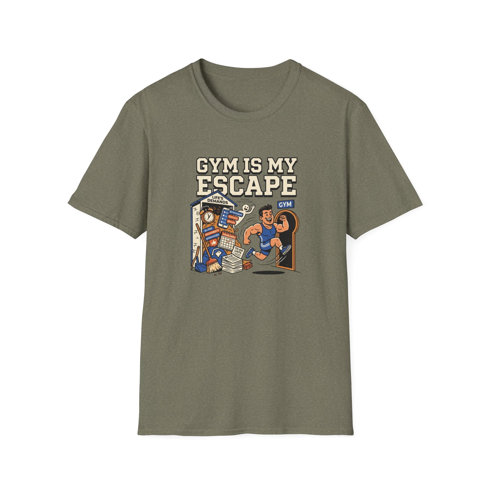 Gym is my escape - Sarcastic T-Shirt