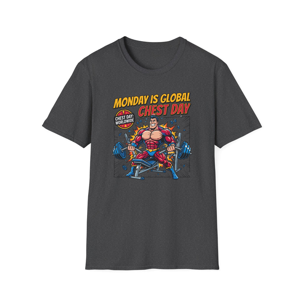 Monday is Global chest day - Comic T-Shirt