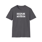 Discipline > Motivation – Barbell Edition T-Shirt