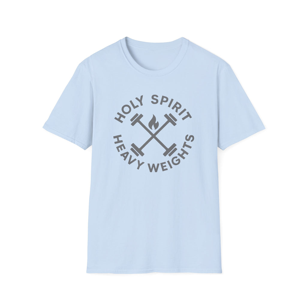 Holy Spirit. Heavy Weights. – Crossed Barbells Emblem Tshirt