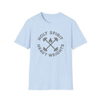 Holy Spirit. Heavy Weights. – Crossed Barbells Emblem Tshirt