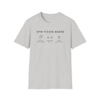 Gym Vision Board – Dark Mode Minimalist T-Shirt