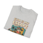 Gym is my escape - Racoon humorous T-Shirt