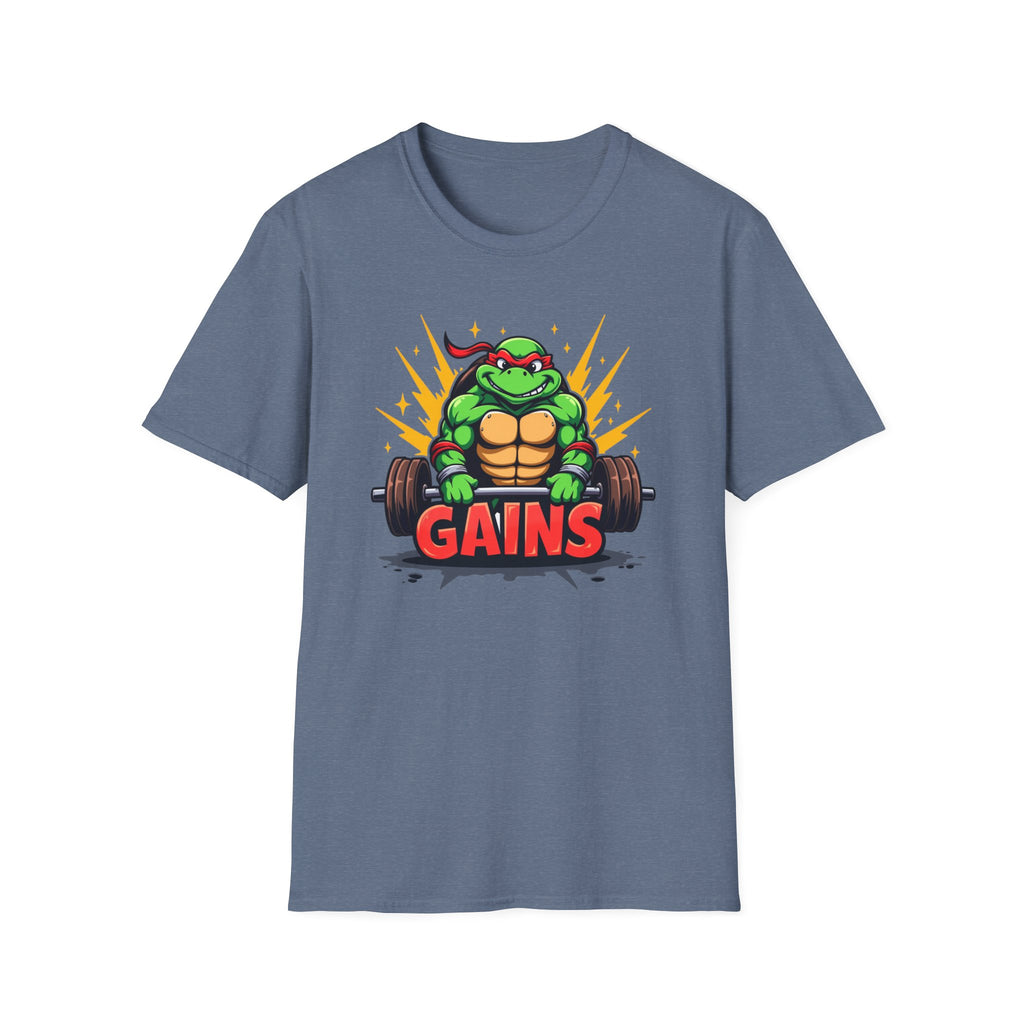 Hard-Shelled Gains – Turtle Power Edition T-Shirt