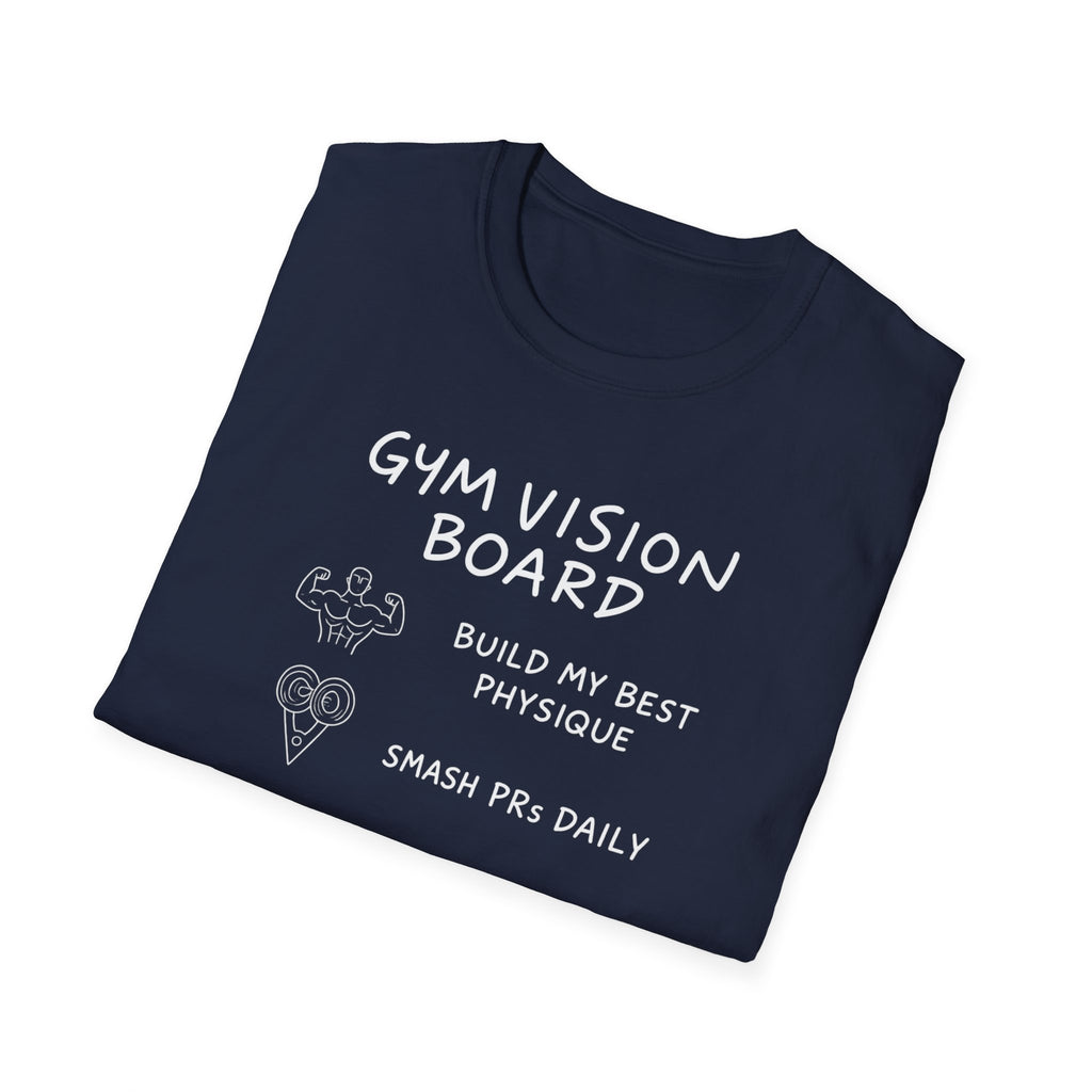 Gym Vision Board – Neon Goals Edition T-Shirt