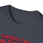 Swole Cat Activated – Pre-Workout Pouncer Edition T-Shirt