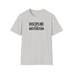 Discipline > Motivation – Barbell Edition T-Shirt