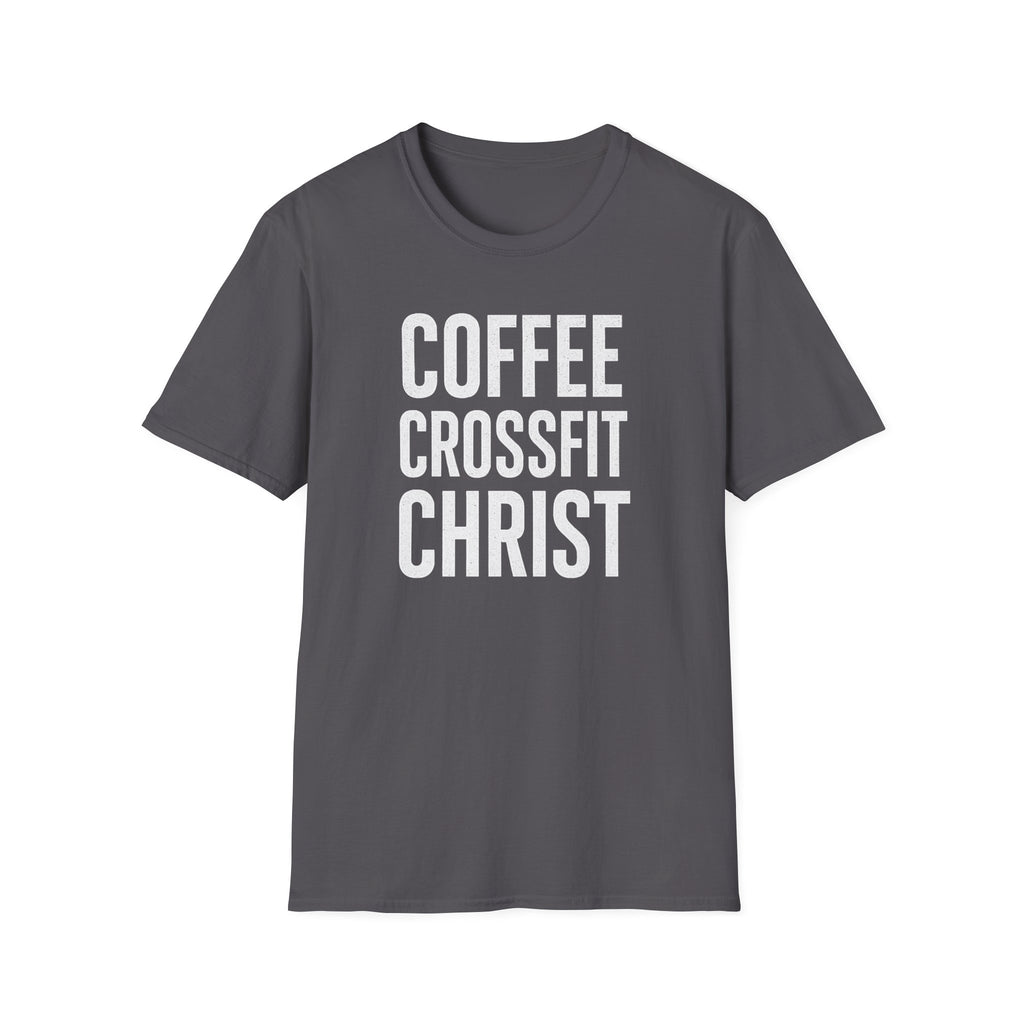 Coffee. CrossFit. Christ. – Bold Faith & Fitness Tshirt