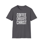 Coffee. CrossFit. Christ. – Bold Faith & Fitness Tshirt