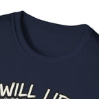 Will Lift for Whey – Monochrome Barbell Edition T-Shirt
