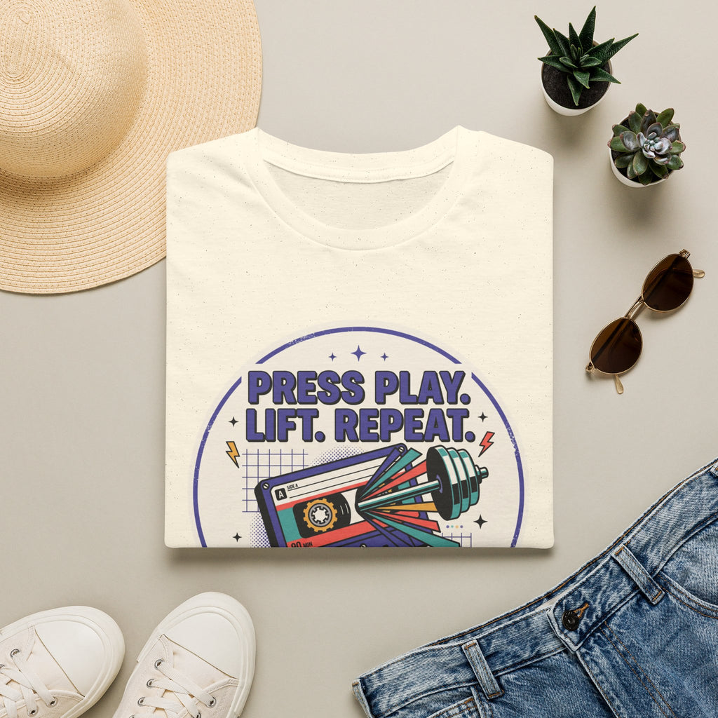 Press play. Lift. Repeat T-Shirt