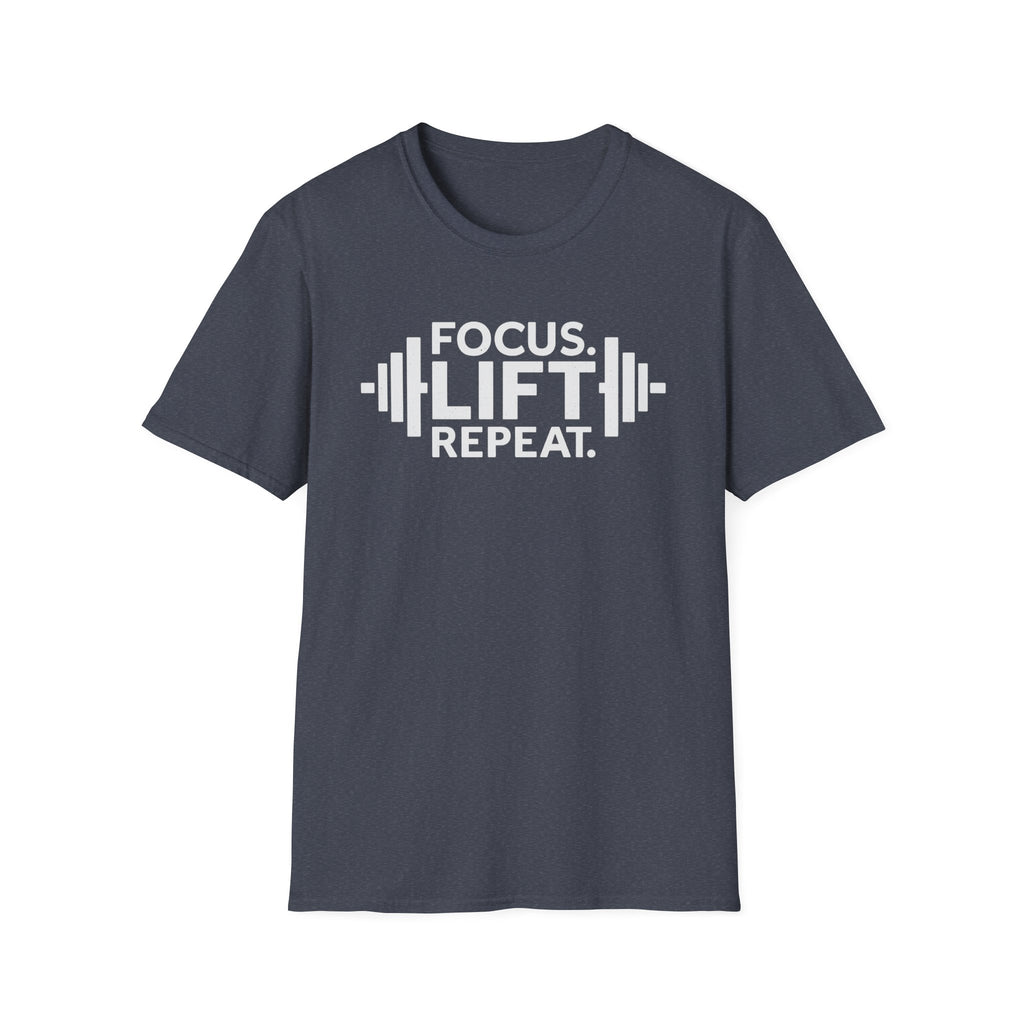 Lift Strong – Focus. Lift. Repeat. T-Shirt