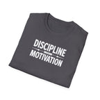 Discipline > Motivation – Barbell Edition T-Shirt