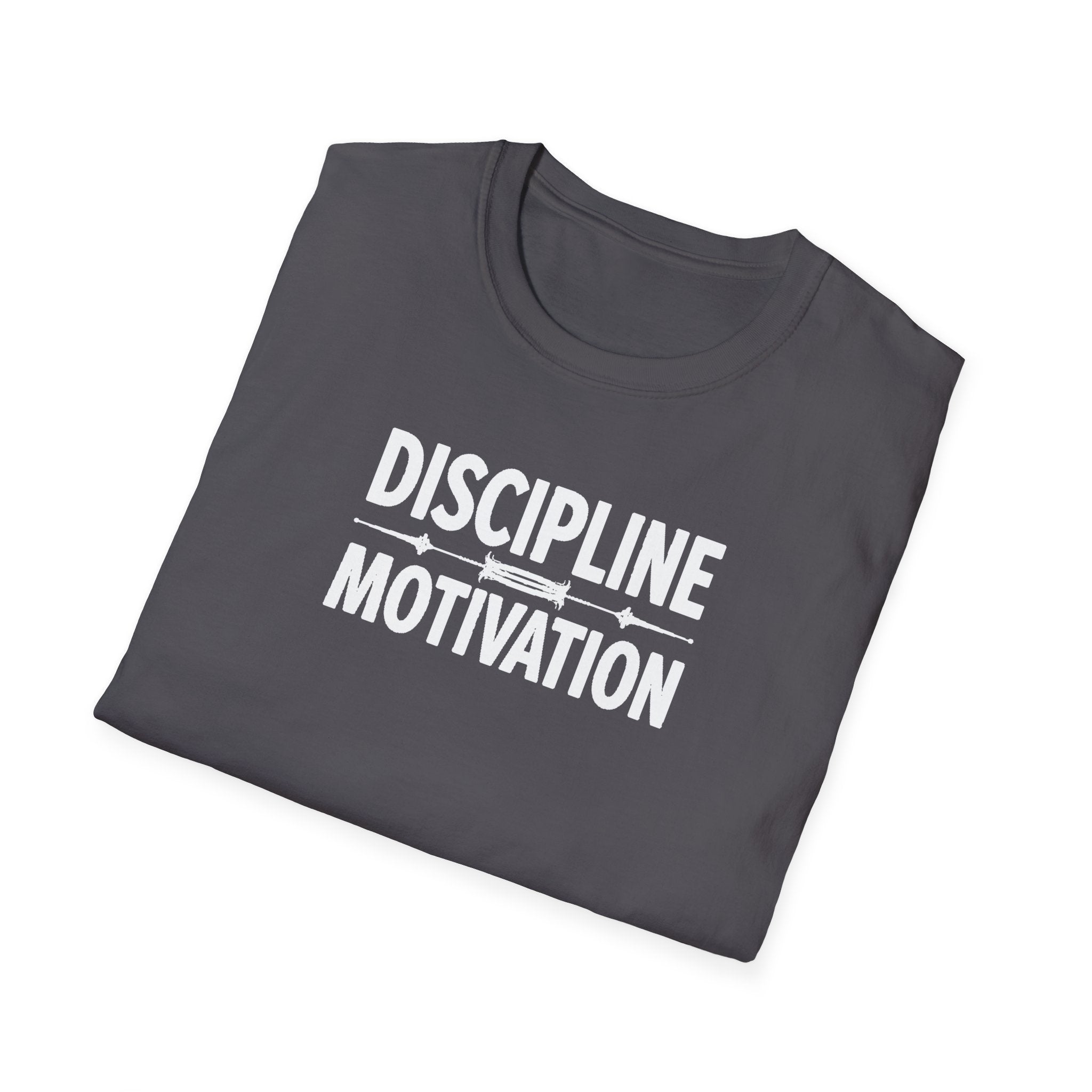 Discipline > Motivation – Barbell Edition T-Shirt