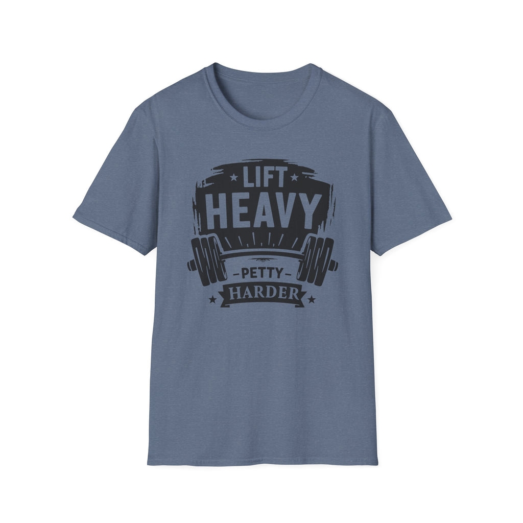Lift Heavy, Petty Harder (Vintage Crest Edition) T-Shirt