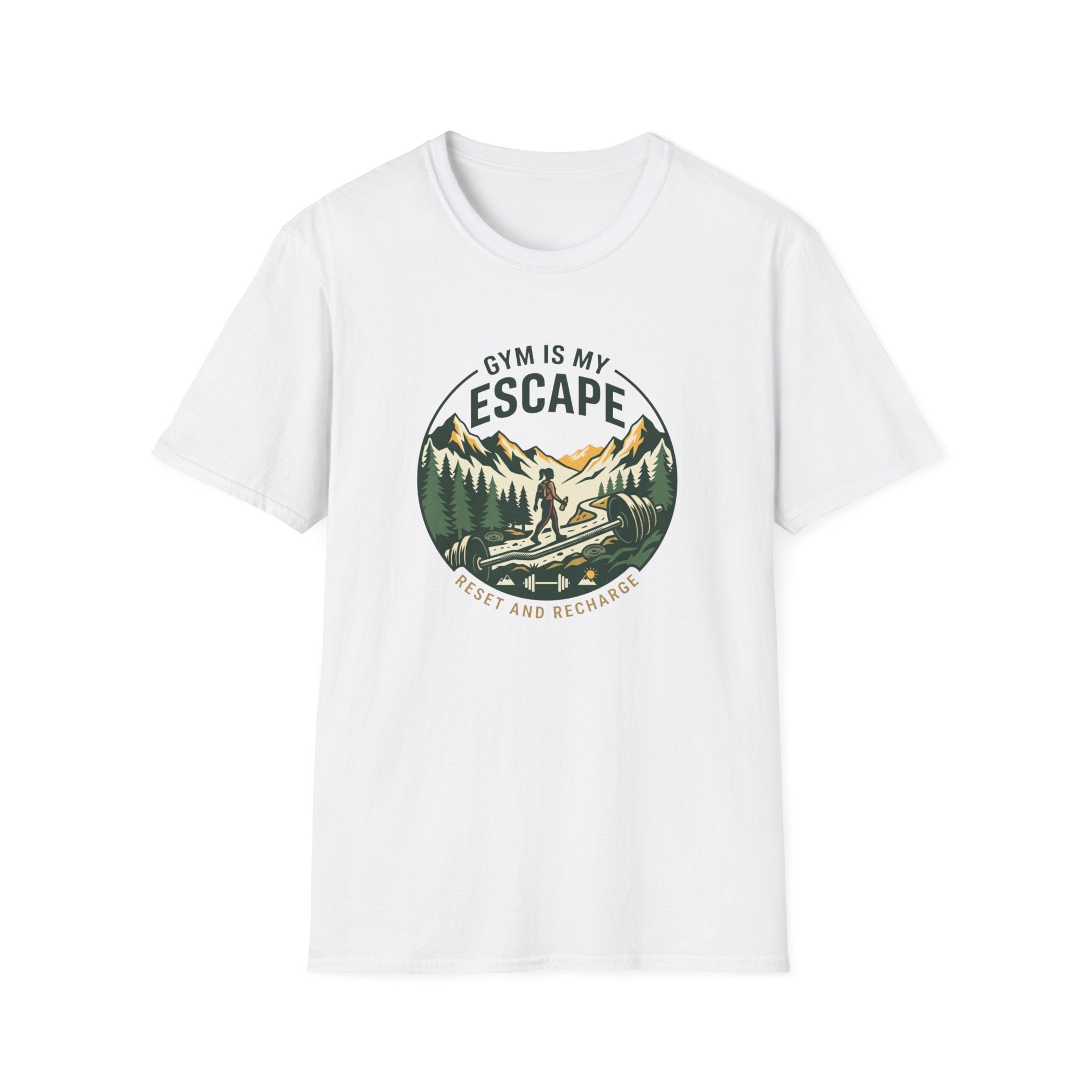 Gym is my escape - Adventure style T-Shirt