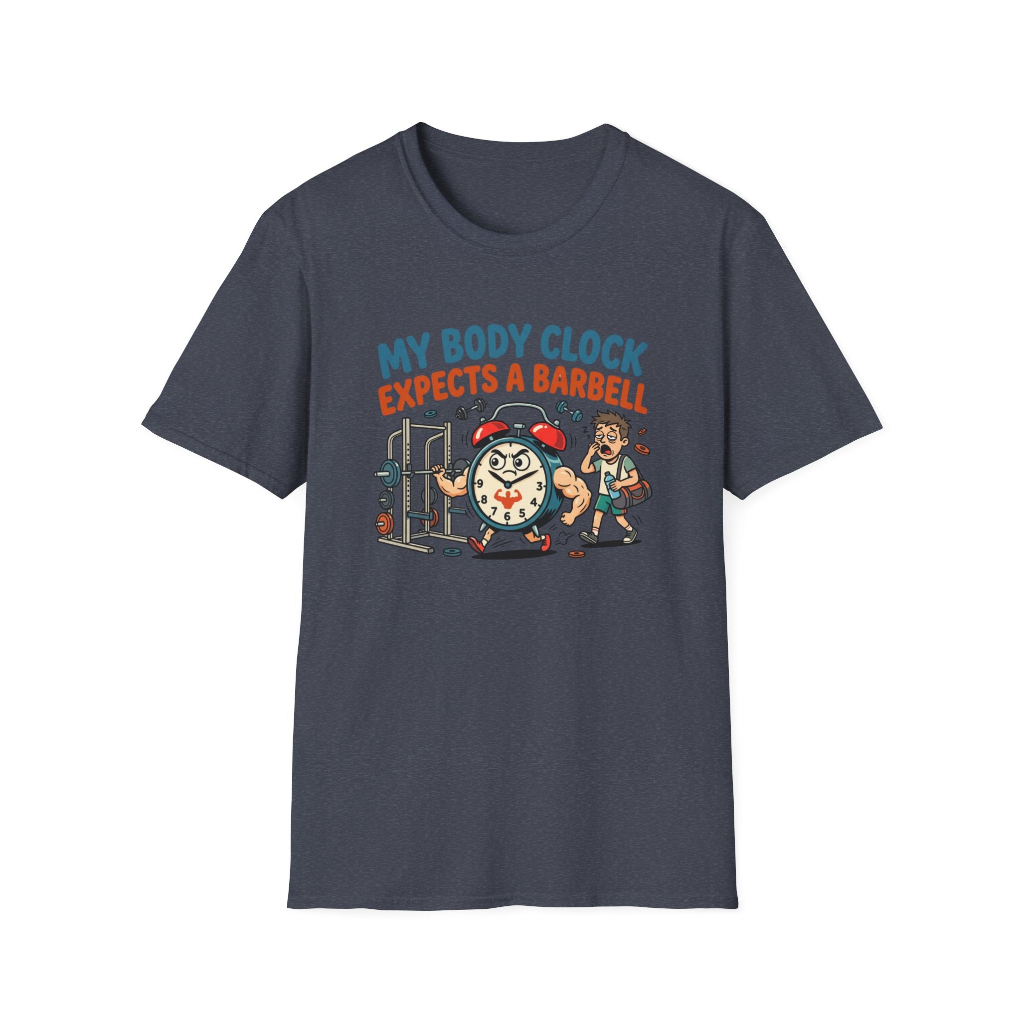 Body clock expects barbell T-Shirt