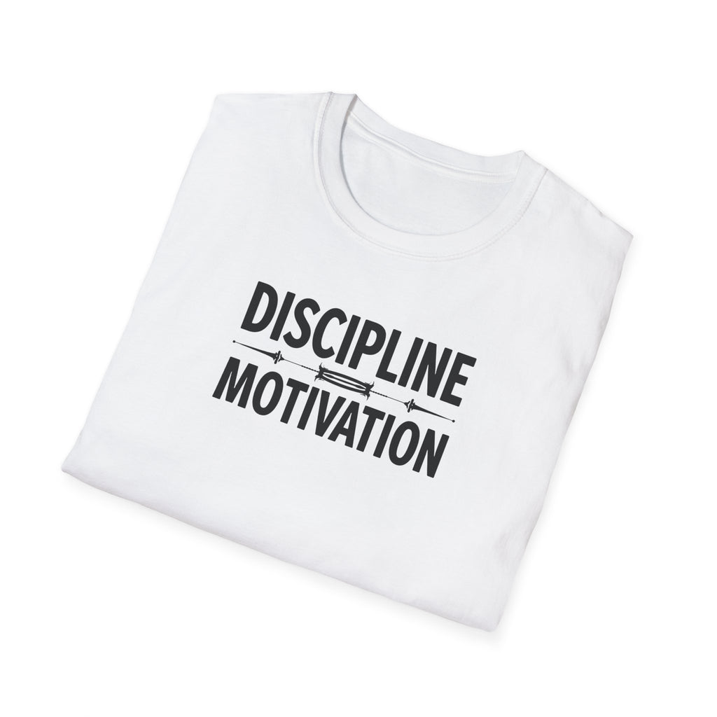 Discipline > Motivation – Barbell Edition T-Shirt