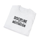 Discipline > Motivation – Barbell Edition T-Shirt