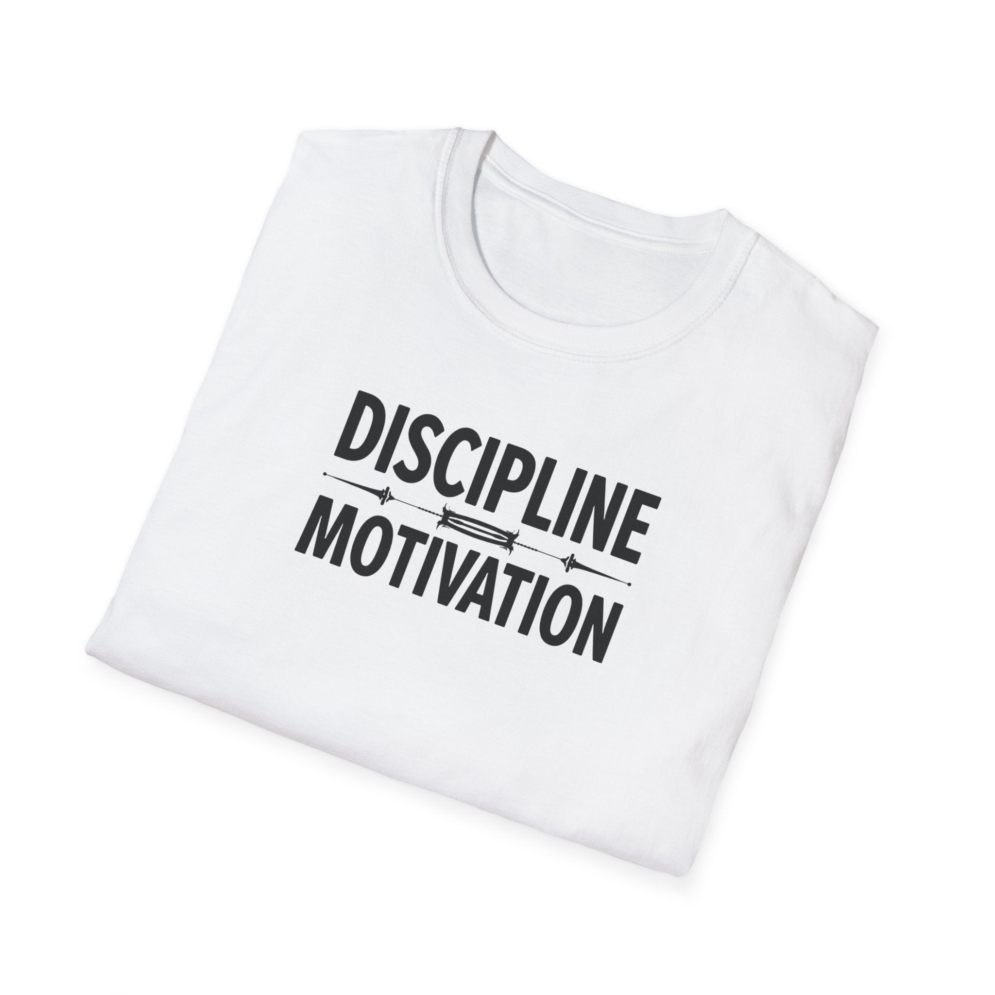 Discipline > Motivation – Barbell Edition T-Shirt