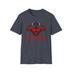 Flexecutioner – Muscular Axe Warrior Emblem T-Shirt