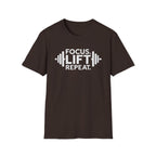 Lift Strong – Focus. Lift. Repeat. T-Shirt