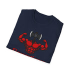 Flexecutioner – Muscular Axe Warrior Emblem T-Shirt