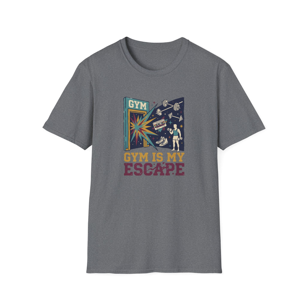 Gym is my escape - colorful T-Shirt
