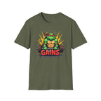 Hard-Shelled Gains – Turtle Power Edition T-Shirt