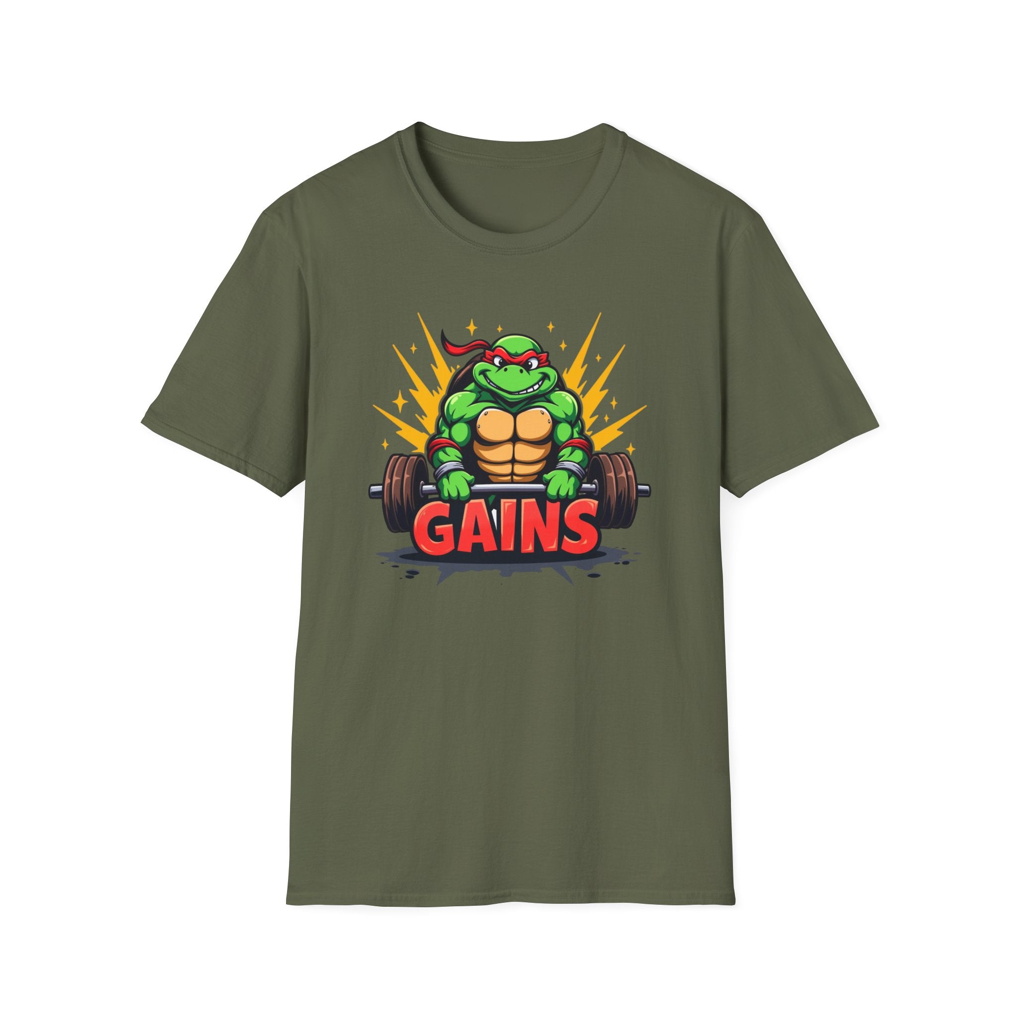 Hard-Shelled Gains – Turtle Power Edition T-Shirt
