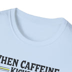 When Caffeine Kicks In – Comic Pop Brain Burst T-Shirt
