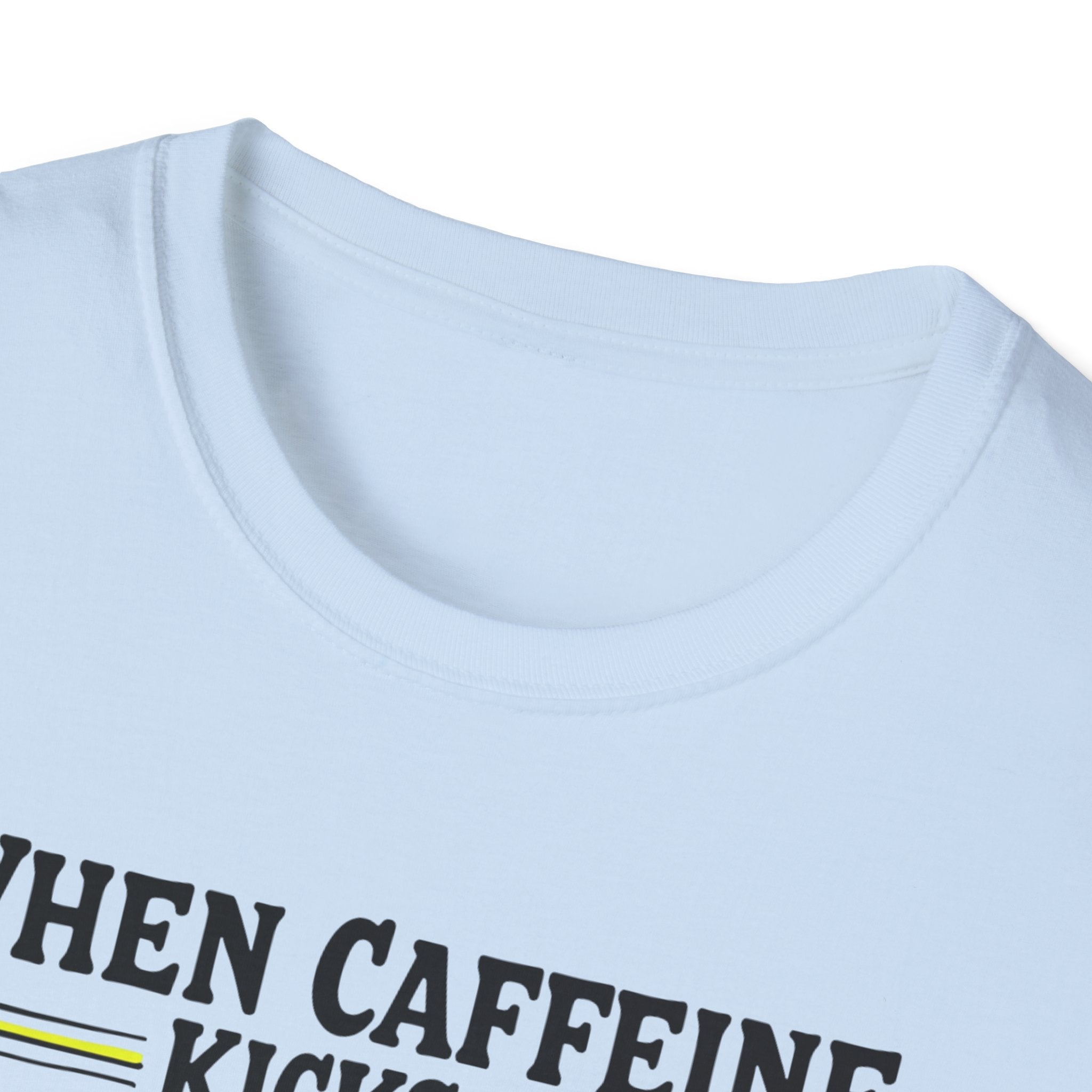 When Caffeine Kicks In – Comic Pop Brain Burst T-Shirt