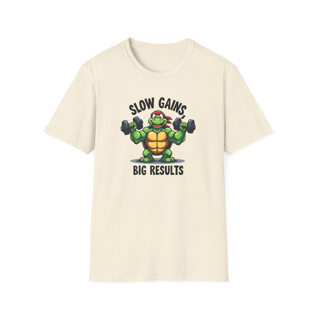 Slow Gains, Big Results – Turtle Power Edition T-Shirt