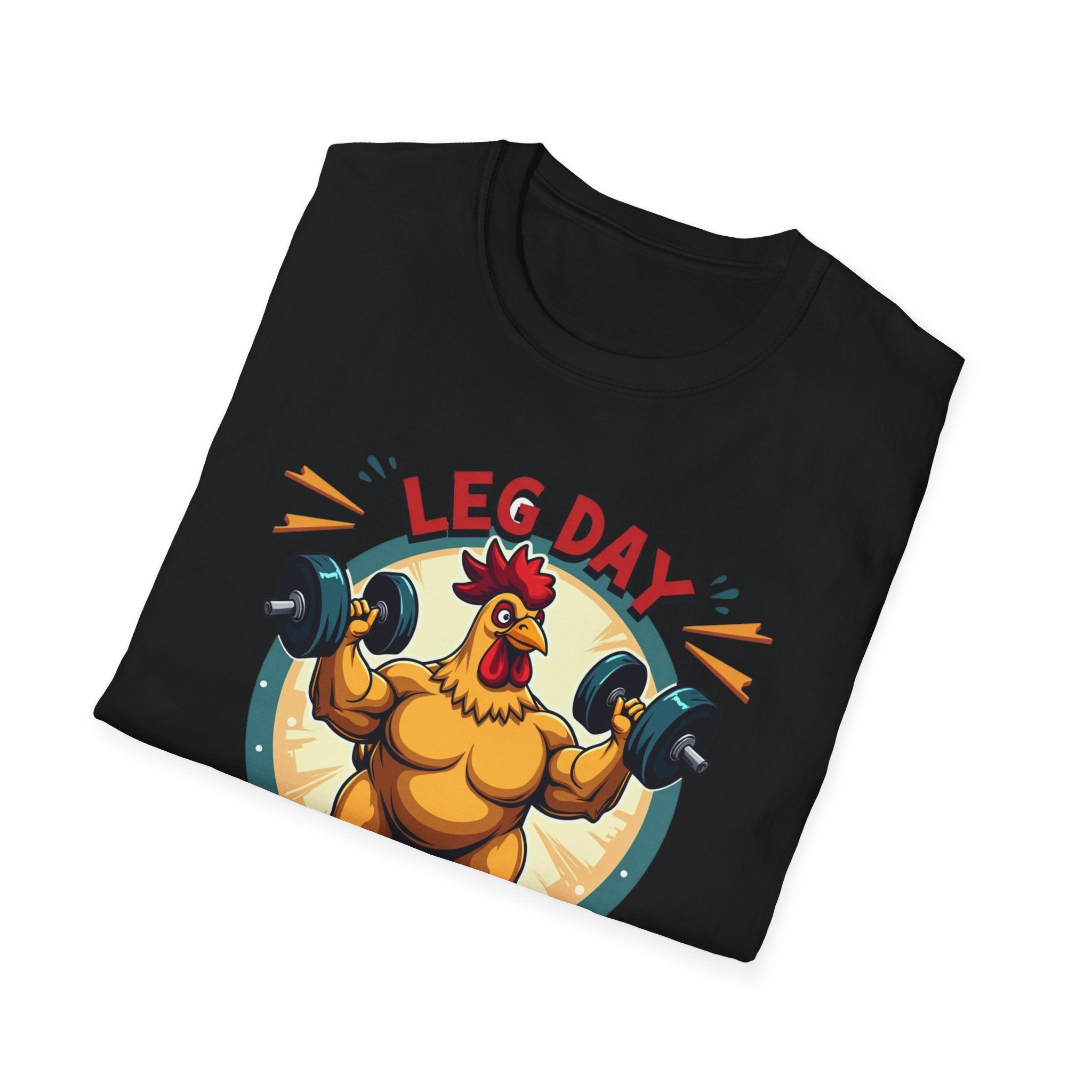 Leg Day Is My Cardio (Muscle Chicken Edition) T-Shirt