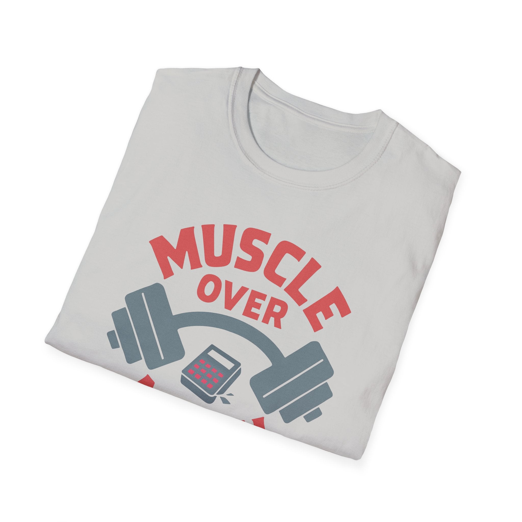 Muscle Over Math – Barbell Crunch Edition T-Shirt