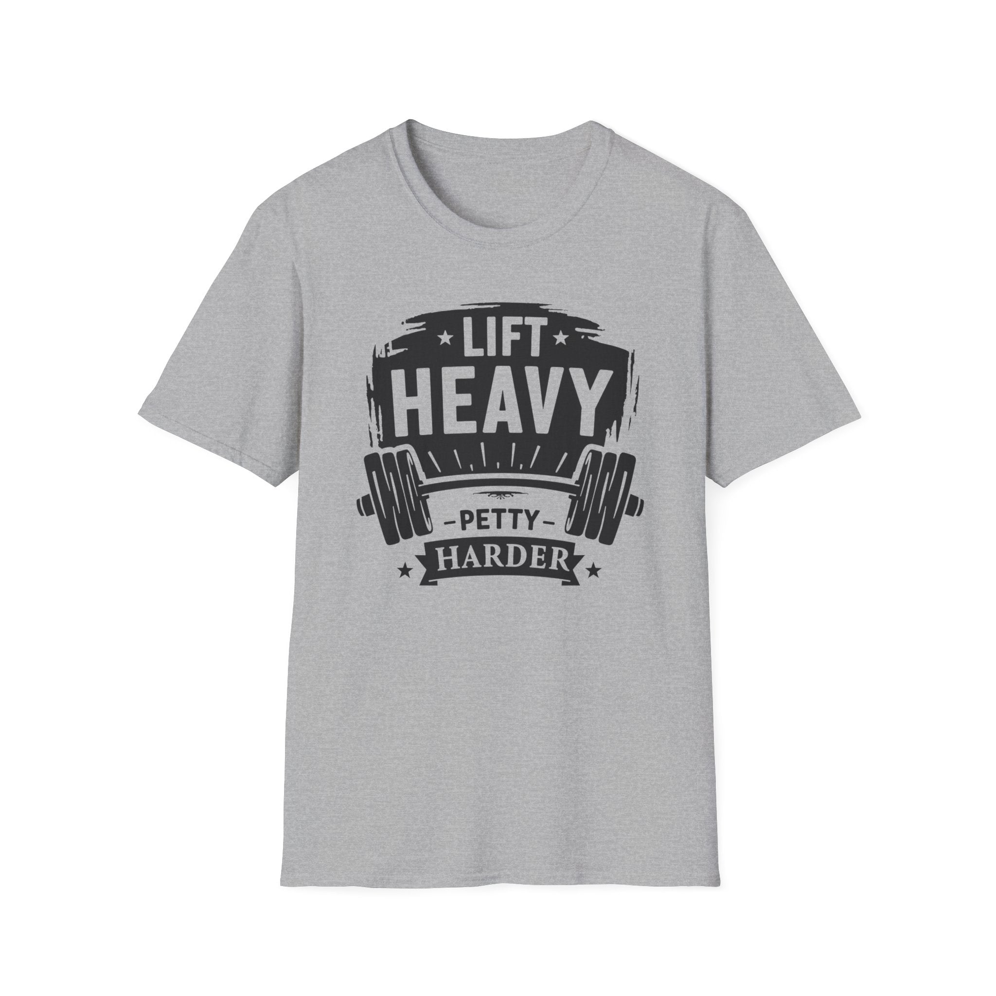 Lift Heavy, Petty Harder (Vintage Crest Edition) T-Shirt
