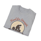 Kneel for Strength. Rise to Lift. – Faith-Fueled Power  Tshirt