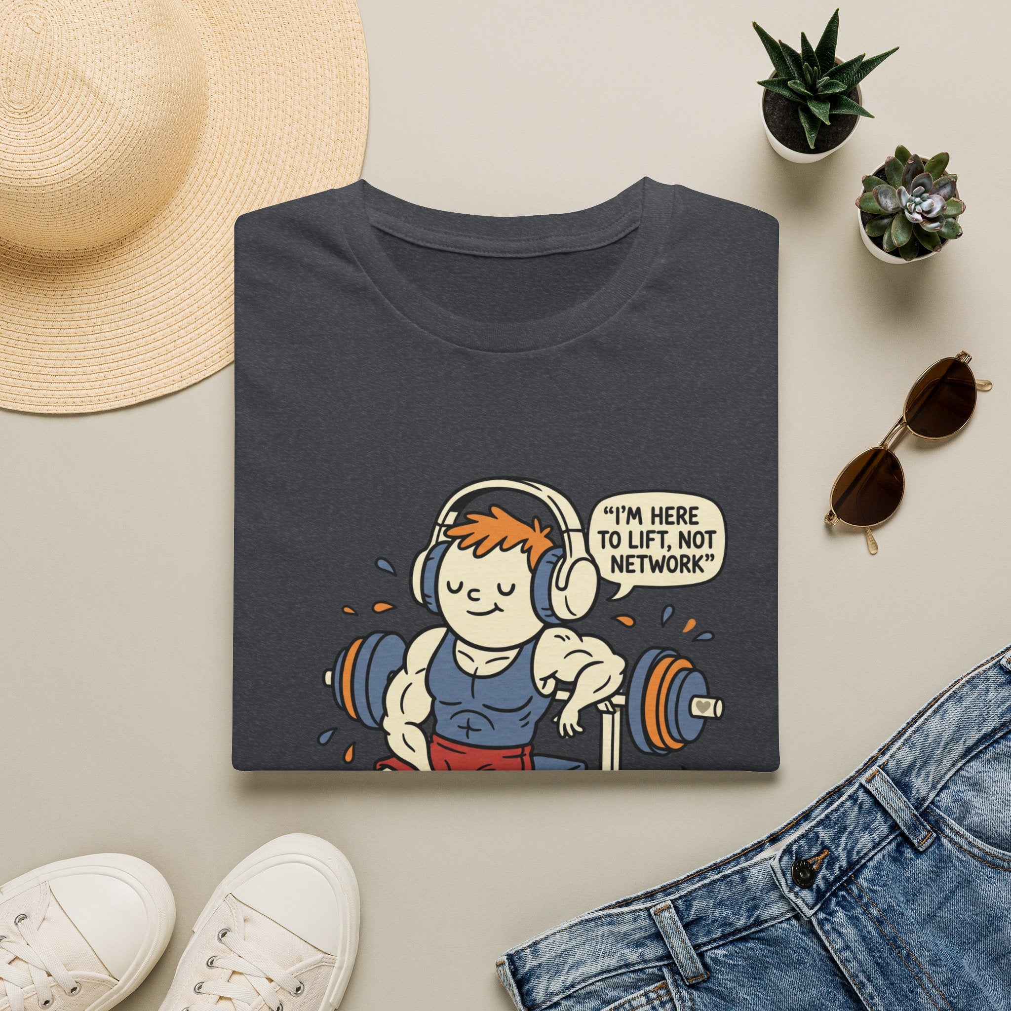 Here to Lift, Not network T-Shirt