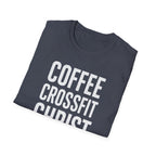 Coffee. CrossFit. Christ. – Bold Faith & Fitness Tshirt