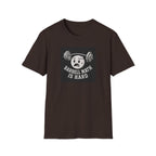 Barbell Math Is Hard – Confused Emoji Gym Tee T-Shirt