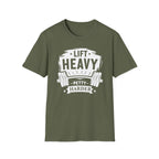 Lift Heavy, Petty Harder (Vintage Crest Edition) T-Shirt