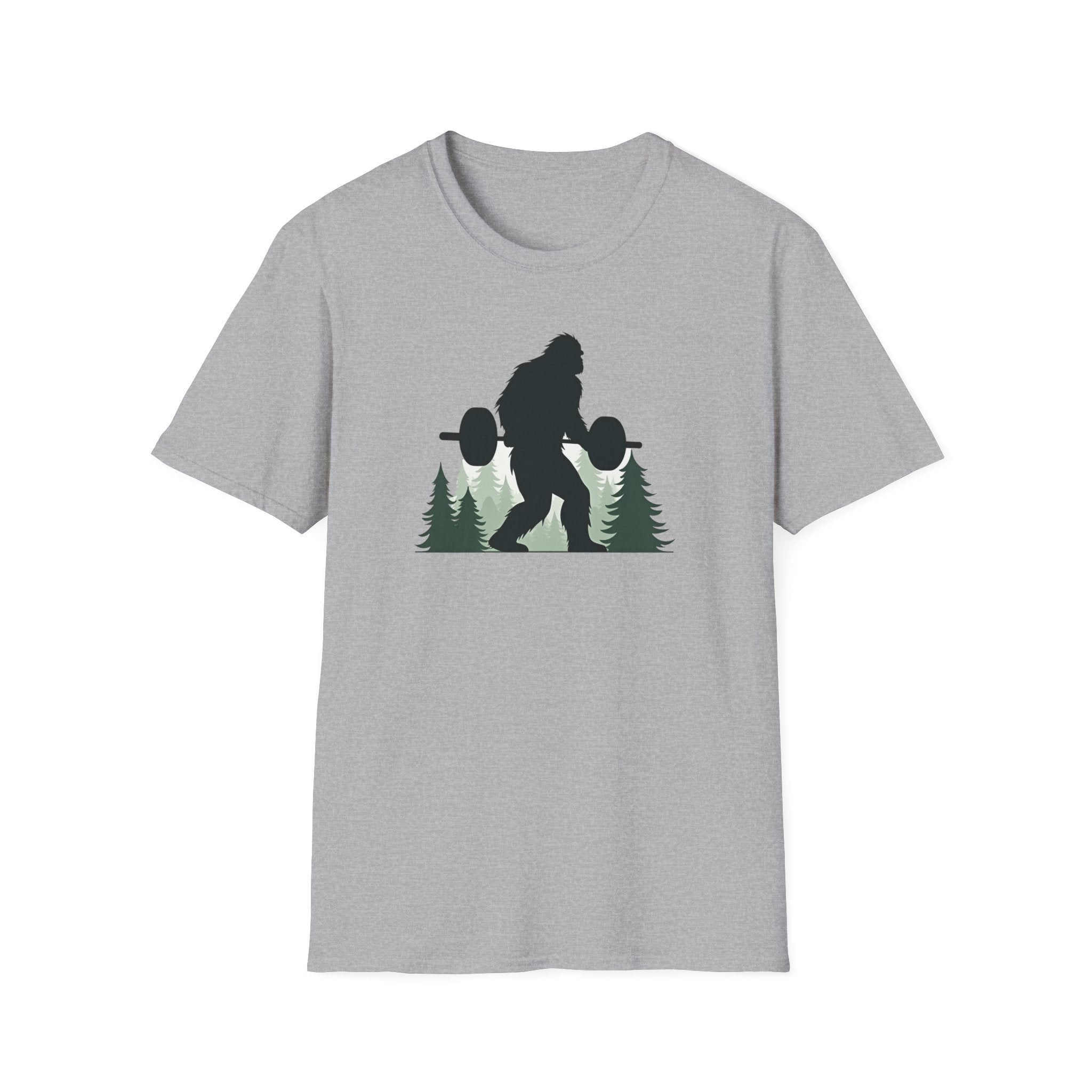Forest Beast Mode – Bigfoot Barbell Edition T-Shirt