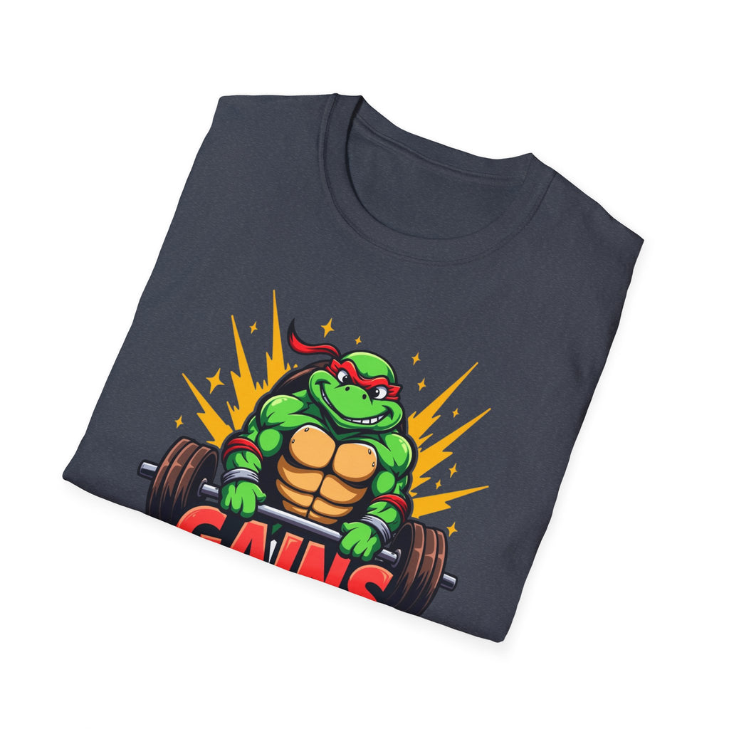 Hard-Shelled Gains – Turtle Power Edition T-Shirt