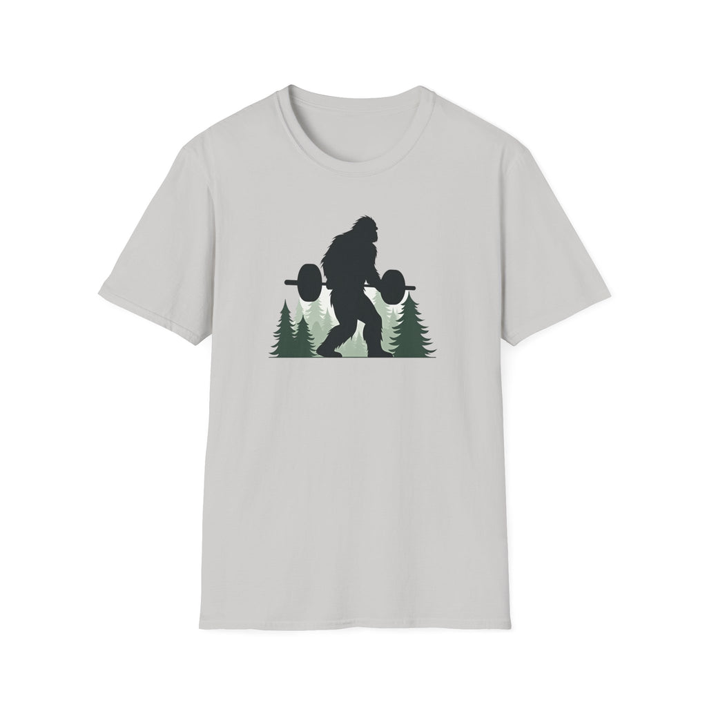 Forest Beast Mode – Bigfoot Barbell Edition T-Shirt