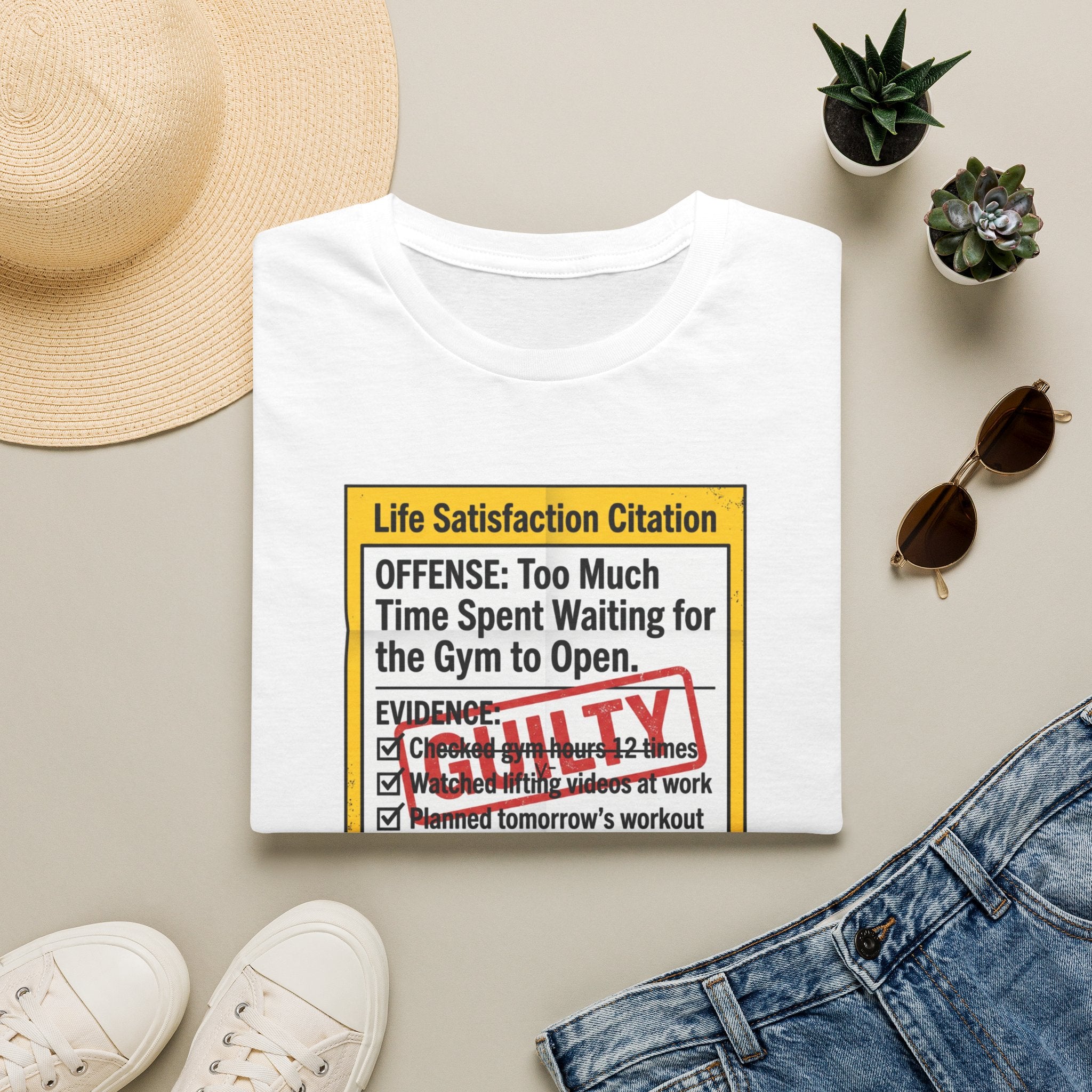 Guilty - Day not started without gym T-Shirt