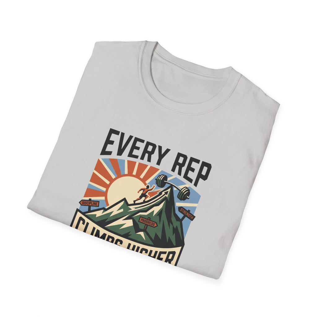 Every rep climbs higher - Push day T-Shirt
