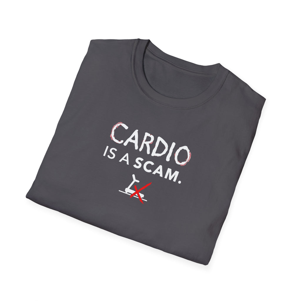 Cardio Is a Scam typo T-Shirt
