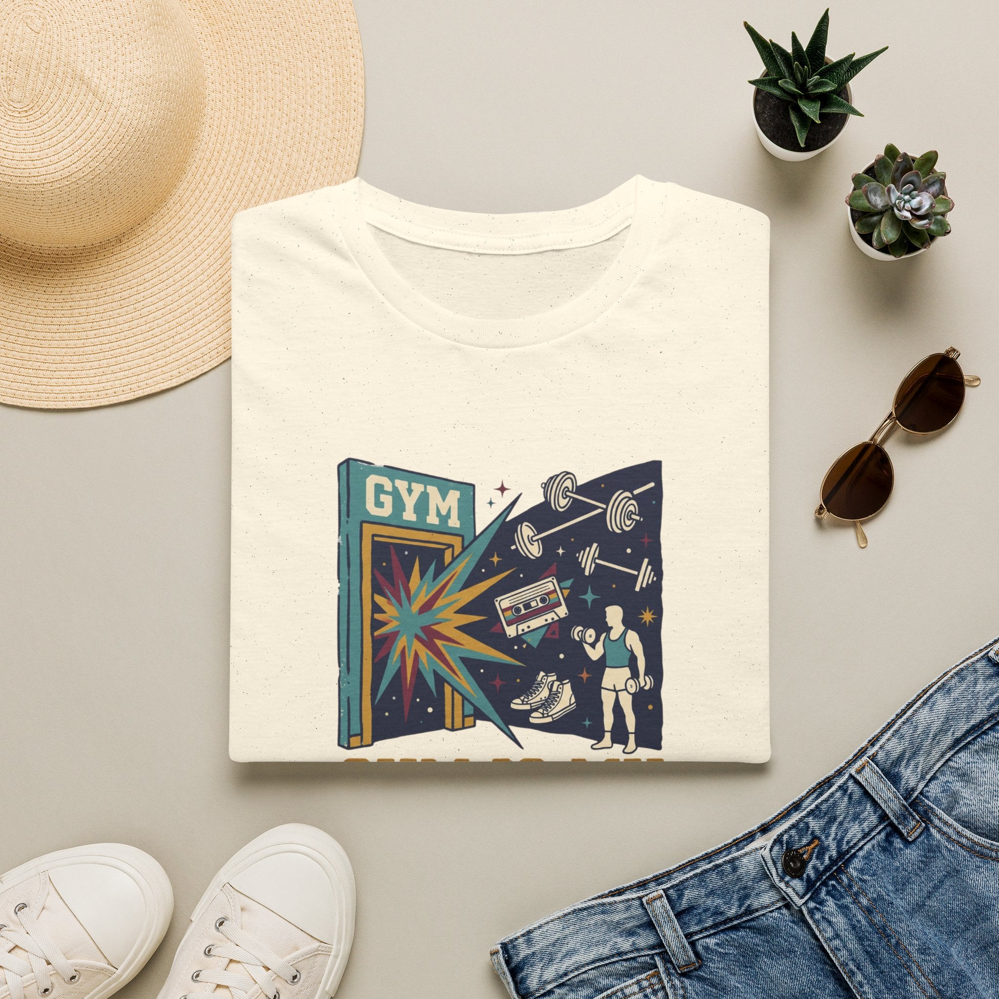 Gym is my escape - colorful T-Shirt